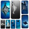 Black Tpu Case For Xiaomi Redmi 9T Note 9T Note 10 8 8T 7 5G 4G Pro 10S Animal Manta Ray