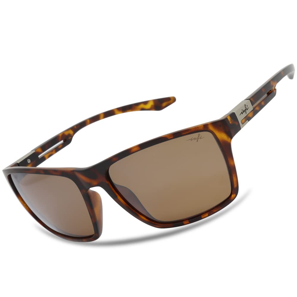 Polarized Sunglasses Fishing Driving Driving Sports Running UV Protection Gradient Black Frame Smoked Lens Blue Mirror Designer Model Tortoise Brown