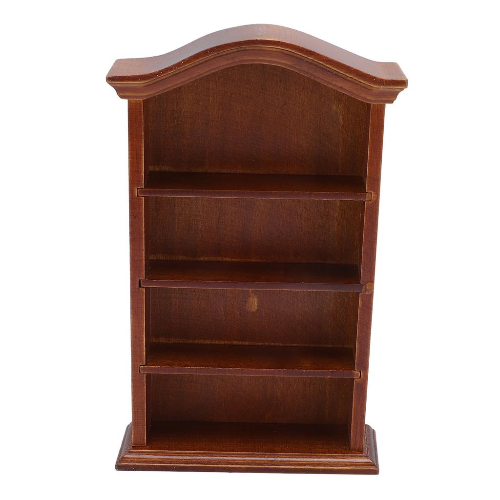 Книжная полка для кукольного домика 1:12 масштабных аксессуаров для украшения 4 этажа миниатюрный кукольный домик книжная полка для дома