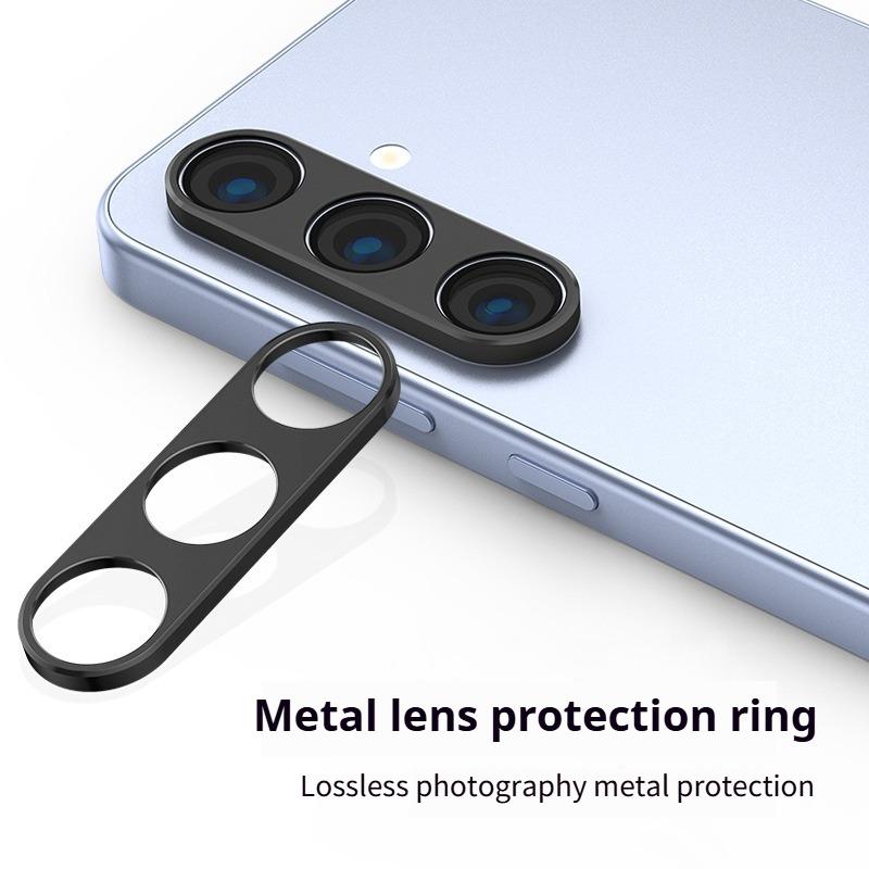 KALEBOL KLB-LPC005 For Samsung Galaxy S24 Hollow Lens Protector Aluminum Alloy Phone Camera Bezel Cover