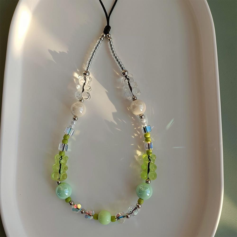 Phone Charm 32cm+5cm Bear Phone Lanyard Phone Bracelet Aesthetic Wrist Strap