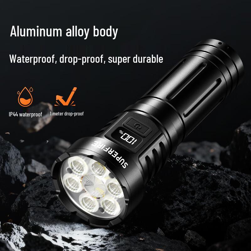 SupFire L24 Multi-Mode 7-Core LED Rechargeable Flashlight