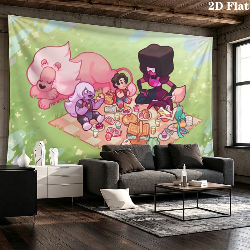 Steven Universe Pattern Home Decor Tapestry, Wall Hanging, Decorative RV Wall Cloth.XGT0914497
