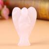 Pink Rose Quartz Angel Hand-Carved Hand-Carved Angel Statues Angel Figurine Decor  For Women