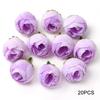 Purple Artificial Flowers Heads Silk Fake Flowers for Home Decor Party Wedding Decoration Garlamd DIY Craft Gifts Accessories