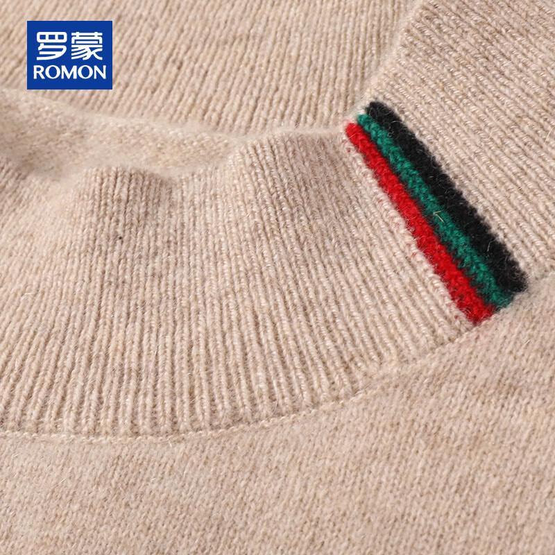 ROMON Мужской пуловер из 100% кашемира с полувысоким воротником