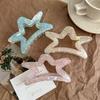 PVC Shark Clip Starry Large Size Hair Grab Fashion Hair Clip  Daily