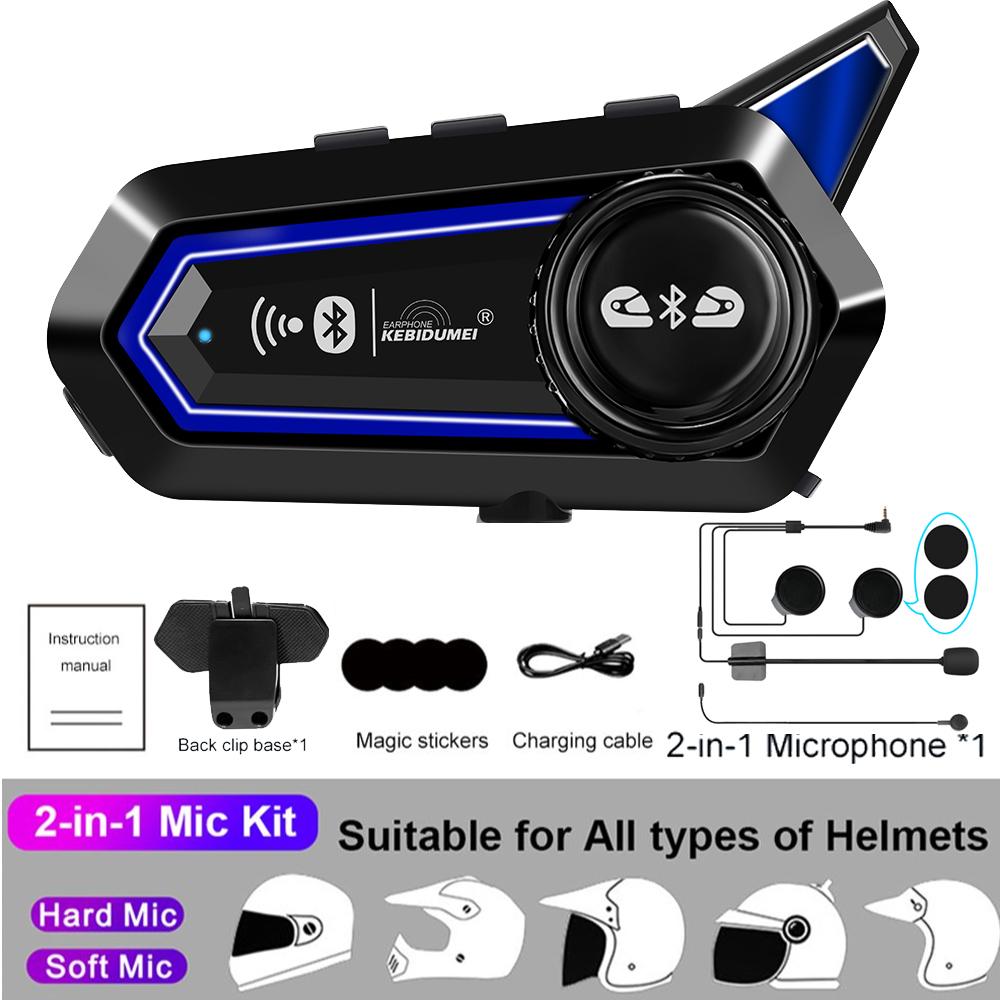 Гарнитура для шлема мотоцикла BT31Pro Bluetooth, водонепроницаемость IPX6, шумоподавление, 2 водителя, 300 м интерком