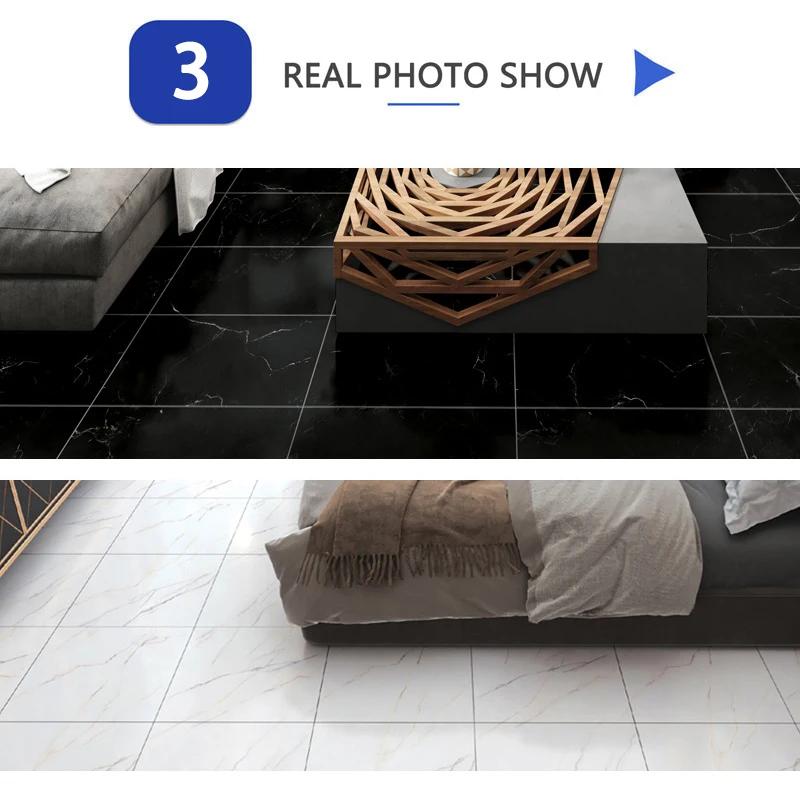 Self-adhesive Imitation Marble Wall Stickers 30x30cm PVC Floor Stickers Waterproof Bathroom Living Room Kitchen Decoration Decal