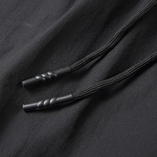 Однотонные бриджи Эластичная талия Мужские На кулиске Длина 3/4 Укороченные брюки Спортивные штаны