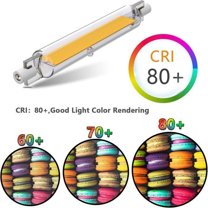 Ampoules LED R7S 118 mm 20W (2 pcs) Dimmables 1200 lm Blanc chaud 2700–3200K Remplace 80–100W