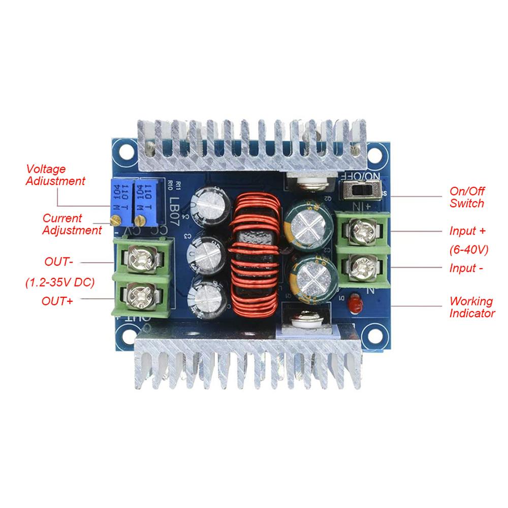 300W 20A  -  Converter Step-Down Module   Voltage Constant Current for   Mobile Power Industrial Equipment
