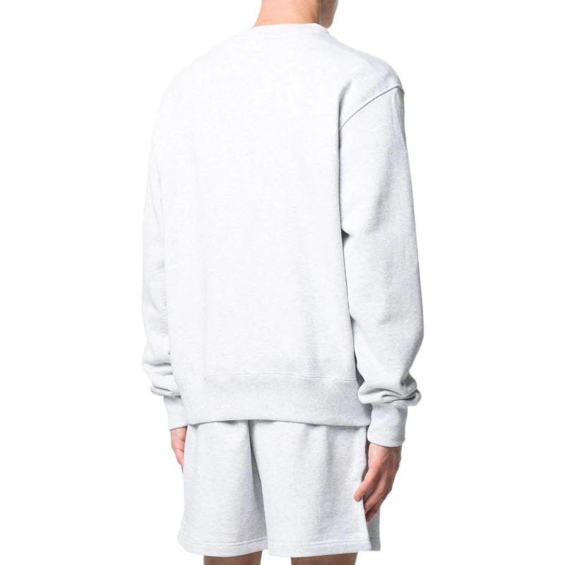 adidas X Pharrell Williams Co-Branded однотонный хлопковый свитер с круглым вырезом, унисекс-топы, серый GM1973