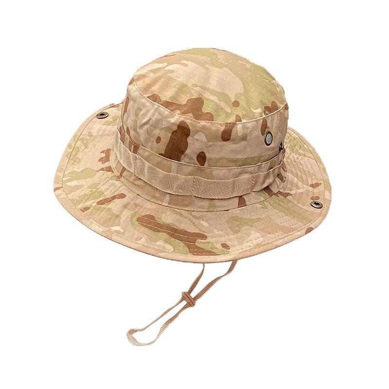 Unisex Camouflage Wide-Brimmed Sun Hat - Foldable Outdoor UV Protection