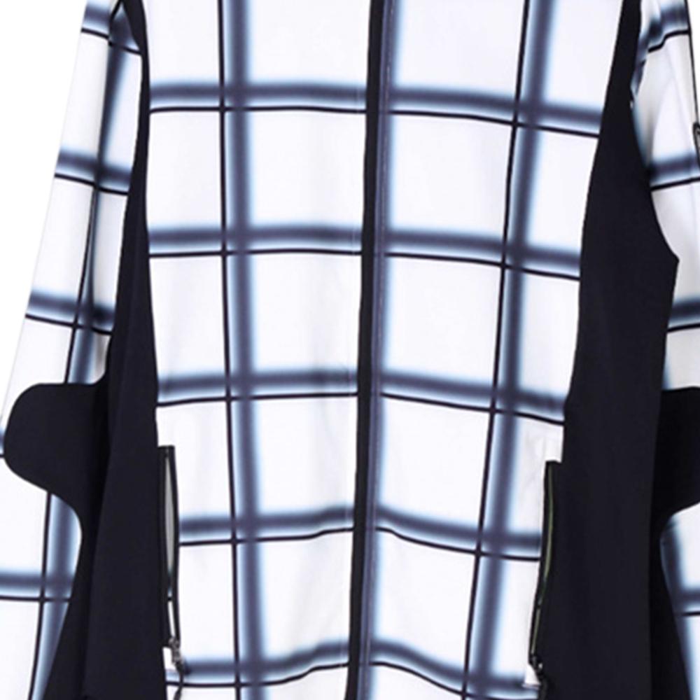 Emporio Armani Ss24 Клетчатая куртка на молнии с длинным рукавом Мужские куртки Белый 6RPMA1-PJTNZ-21QD