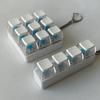Diy Keyboard Fidget Keychain Keys Button Relief Stress Clicker Toy Keycap 9Keys Emit Light Finger Keyboard Cap Adult