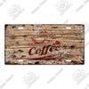 Putuo Decor Coffee Metal Sign Licenses Plate Plaque Metal Vintage Tin Sign Decoration for Cafe Kitchen Club Home Wall Decor