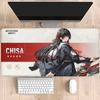 HD Печать Chisa Wuthering Waves Коврик для мыши Игровой Милая Аниме Девушка Коврик для мыши Компьютерный Нескользящий Резиновый Клавиатура Оверлок Настольный коврик