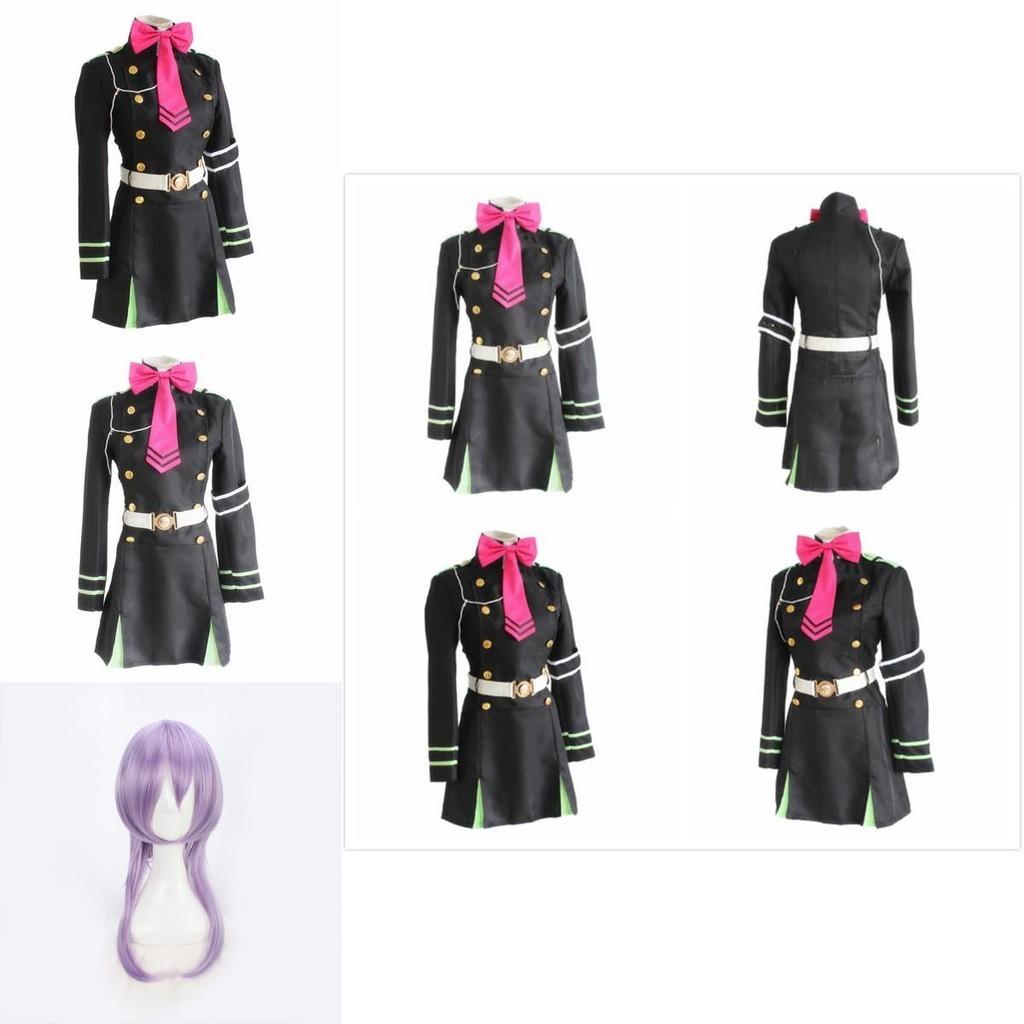 Элегантный Аниме Сераф Конца Синоа Хираги Военная Форма Косплей Костюм Платье Для Всех Случаев