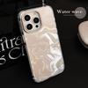 Electroplating Silver Ins Water Wave IMD Suitable for IPhone 16 Apple Phone Case 15promax Laser 13 Hard 14 Anti Fall