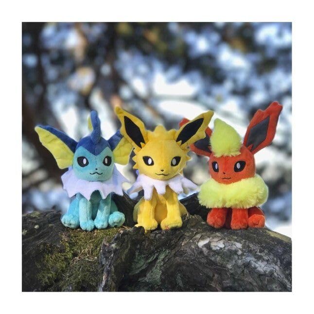 Pokemon Center Оригинальная мягкая игрушка Thunder Pokémon 16.5×14.5×8(В×Ш×Гсм)
