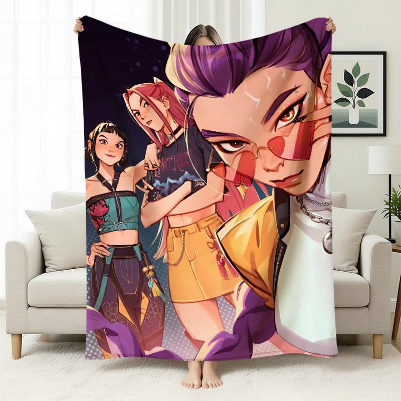 Kpop Witch Hunters Blanket Blanket Witch Hunters Peripheral Nap Blanket Printed Flannel Office Sofa Blanket
