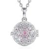 Pink Ball Starry Flower Cage Pregnancy Bola Necklace