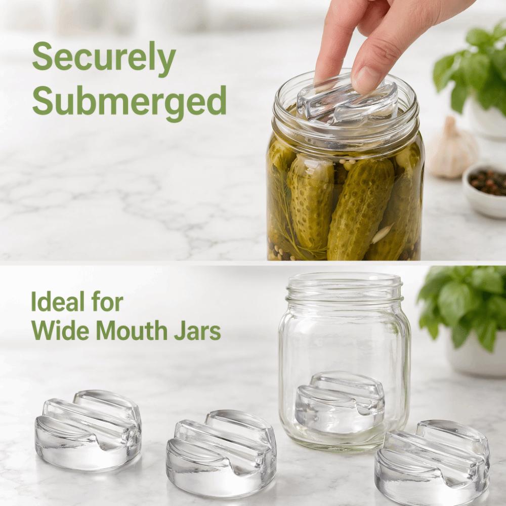 Heavy Glass Fermentation Weights with Handle Fermentation Weight Set Cheese Fermentation