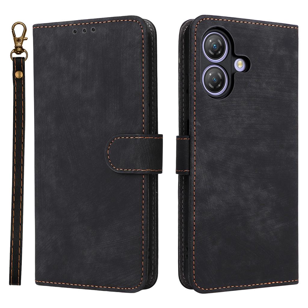 Для Ulefone Note 21 Чехол-кошелек с RFID-блокировкой, Обложка-подставка из ПУ кожи с ремешком