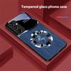 Деревянная текстура Лошадь Синий Для Samsung Galaxy A15 5G 54 4G 51 50 24 35 90 71 12 51 53 52S 80 22 34 Черный Чехол для телефона из закаленного стекла