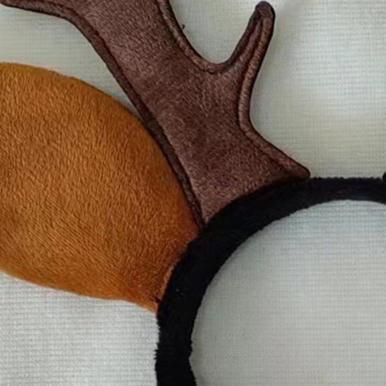 Повязка на голову с оленьими рогами, женские оленьи рога и уши, аксессуары для волос на Рождество, Хэллоуин, косплей, вечеринка, принадлежности