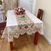 Square Tablecloth Gold Velvet Lace Balcony Dust Cover Nordic Style Dining Table Decoration Luxurious and High-end Home Wallpaper