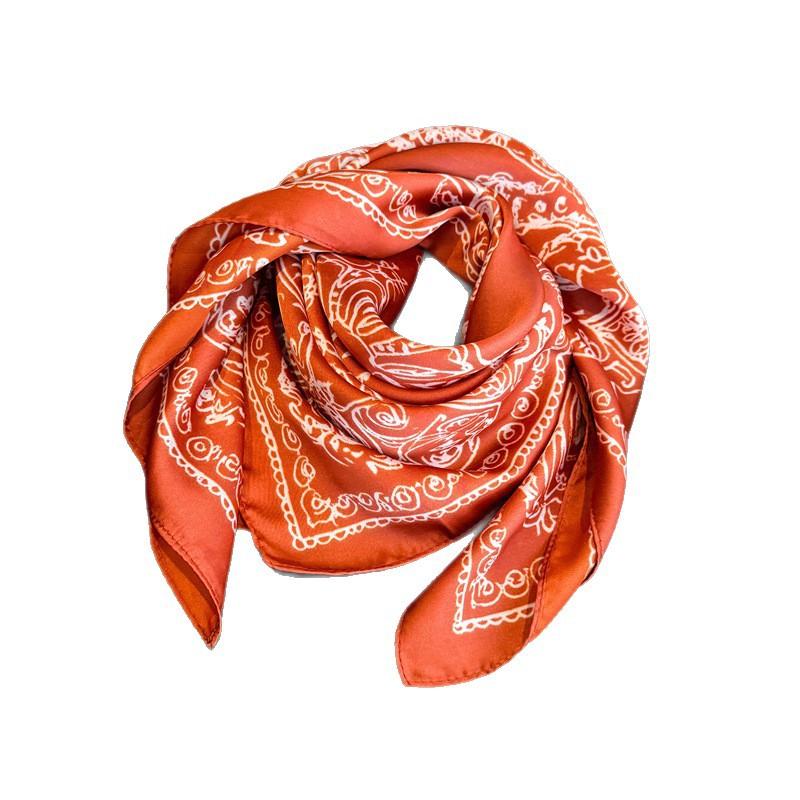 Classic cashew nut simulation silk printing silk scarf square scarf high-end shawl sunscreen neck professional scarf headscarf scarf