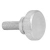 40pcs M6 Zinc Plated Carbon Steel Flat Knurled Head Bolts Thumb Screws (M6*18)