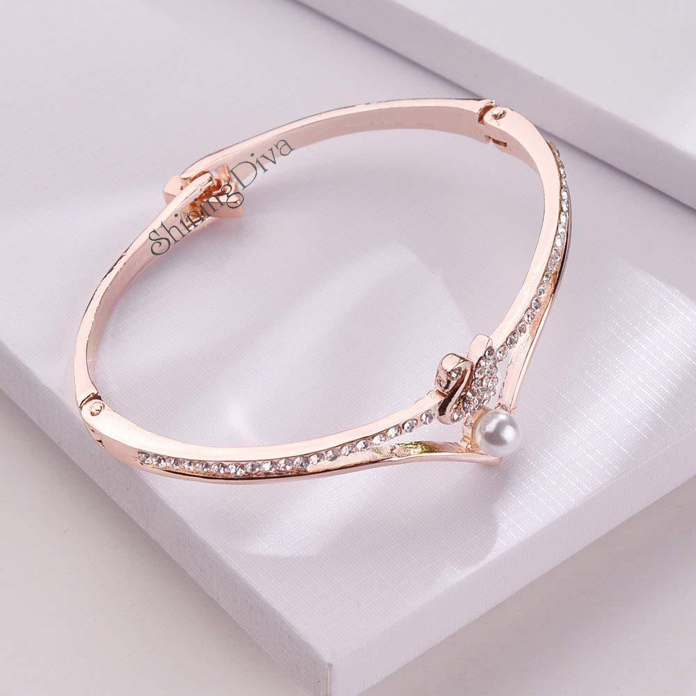 18k Rose Gold Stylish Bracelet for Women & Girls