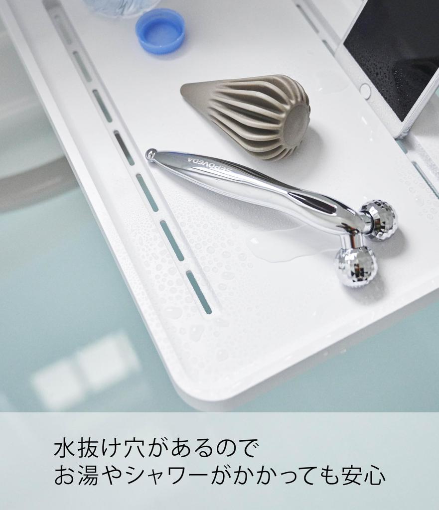 Складная полка для ванной комнаты Yamazaki Jitsugyo Magnet, белая башня, простая установка, экономия места, 5532, прибл.. Ш22XГ38.7XВ22см