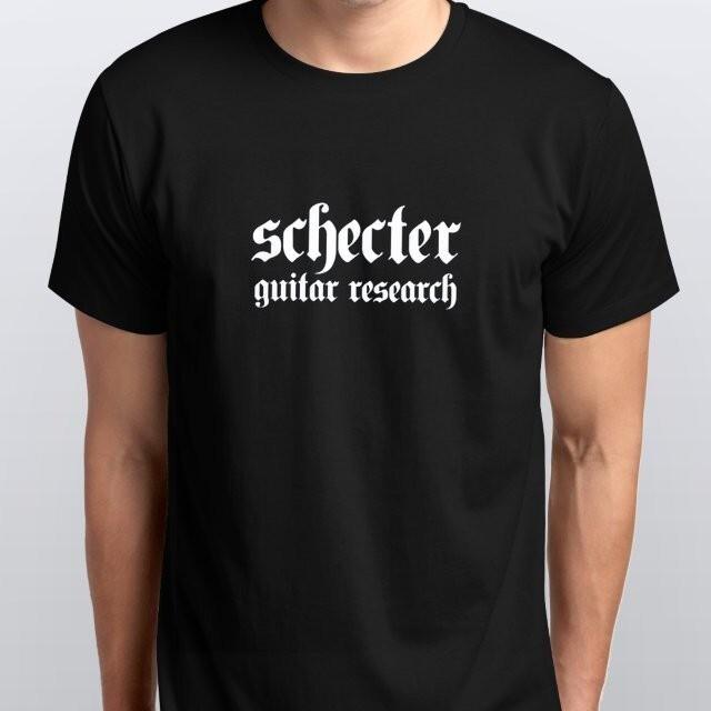 SCHECTER НОВАЯ ФУТБОЛКА размер черный белый