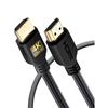 PowerBear 1m 4K HDMI Cable | High Speed, Braided Nylon and Gold-Plated Connectors, 4K 60Hz, Ultra HD, 2K, 1080P
