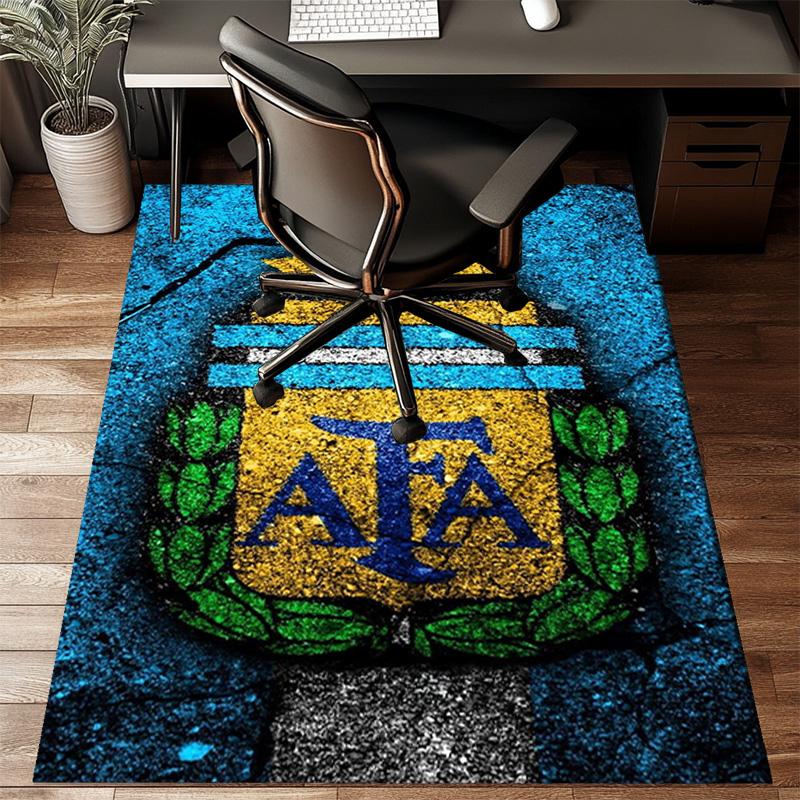 Argentina Football club Printed Office Carpet Chair Cushion  Entryway Rug, Rugs for Living Room, Bedroom Christmas gifts