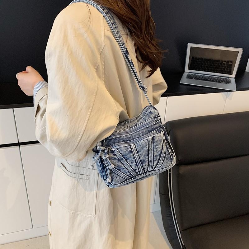 Винтажная сумка через плечо джинсовая сумка кроссбоди