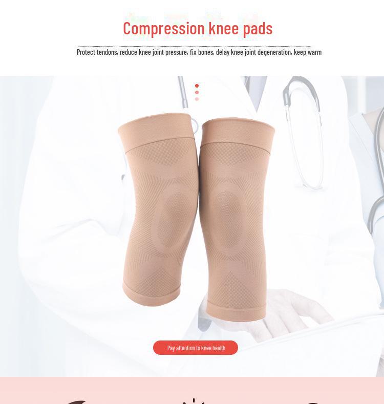 Унисекс противоскользящий компрессионный бандаж на колено и бедро: Эластичный протектор суставов для спорта и здравоохранения