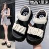 Muffin Platform Sandals Women's New Summer Wear Fashion and High Sense Versatile Roman Beach Shoes Are Not Tired