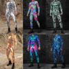 3D цифровая печать сценические костюмы для взрослых Хэллоуин мероприятия карнавал тематическая вечеринка косплей костюм ролевые игры комбинезон