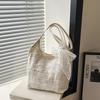 Large Capacity Foreign Style Fairy Style Woven Bag Women's 2025 New Fashion Lace Shoulder Bag Versatile Tote Bag