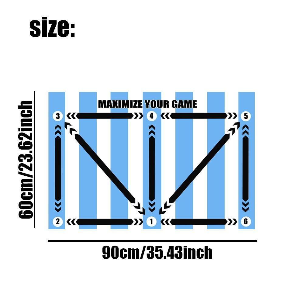 Улучшите навыки контроля мяча Тренировочный коврик для футбола Резиновый Нескользящий Коврик для упражнений
