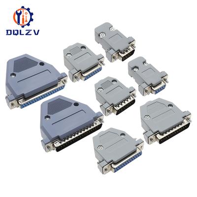 DB15 DB25 DB9 DB37 Параллельный Последовательный Порт Female/Male Паяный Разъем+Пластиковая Сборная Оболочка 37 9 15PIN VGA Адаптер