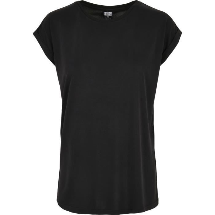 T-shirt femme - Urban Classics - Modal - Noir - XL - Manches courtes