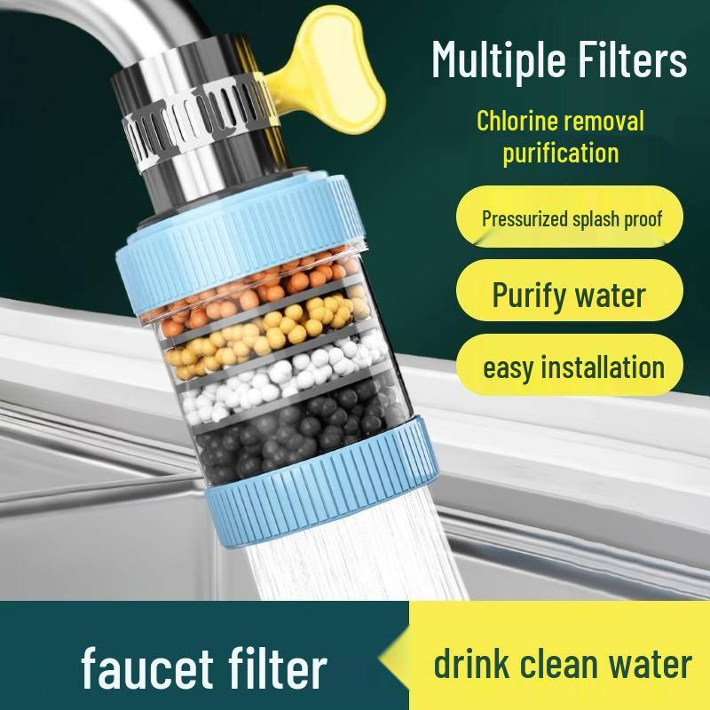 Брызгозащитный кухонный смеситель Очиститель воды и излив с фильтром
