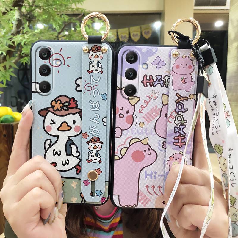 Cute Soft Case Phone Case For Samsung Galaxy A17 Back Cover Anti-knock Cartoon Waterproof Phone Holder Protective Ring