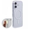 For iPhone 16 Clear Case Compatible with MagSafe TPU+PC Back Cover